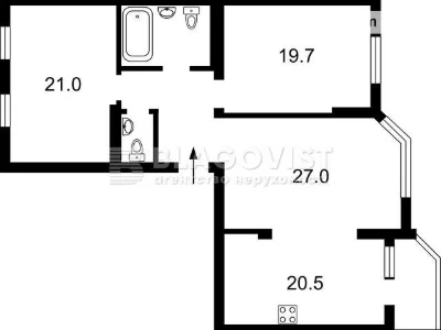 For sale 3-room apartment 107 sq. m on Yerevanska st. 30 • ID 3461