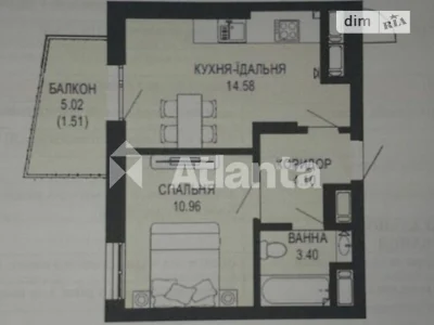 Продаж 1к квартири 35 кв. м на вул. Щурата • ID 34890299