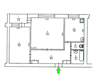 Продаж 2-кімнатної квартири 52 м², Генерала Вітрука вул., 7А