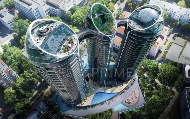 Sale of a 1-room apartment at the bottom of the market in the premium residential complex Taryan Towers Io