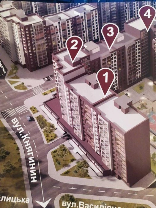 Продаю за вигідною ціною, 2к квартиру в КНЯГИНЕН, Центр міст