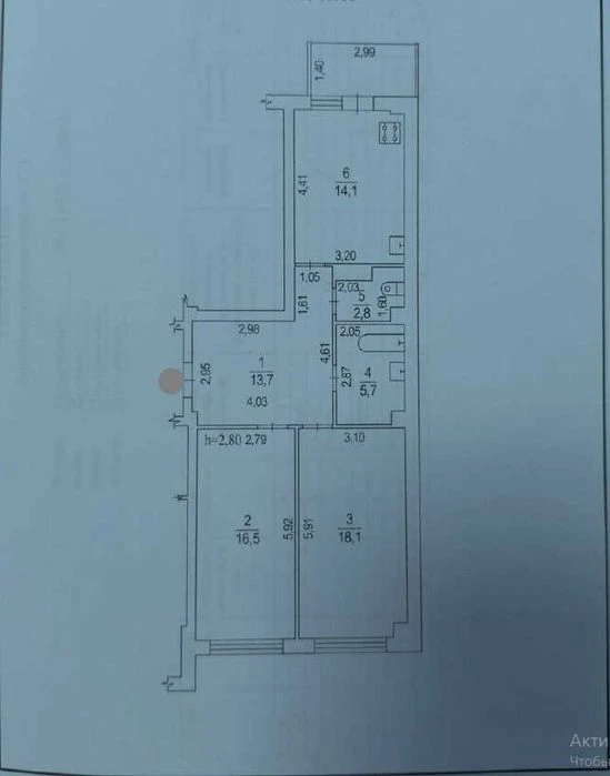 2к квартира 75м2, НОВОБУДОВА, ОКРЕМІ КІМНАТИ, ЖК Європейськи