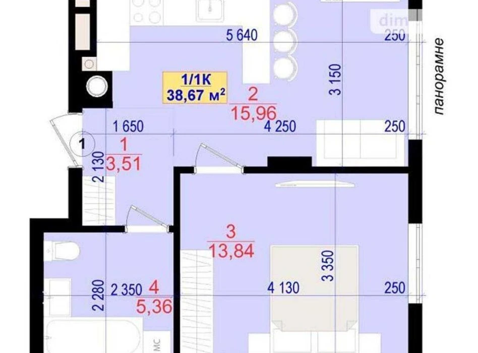 Продам 1-кімнатну квартиру у ЖК Central Park, вул.Національн