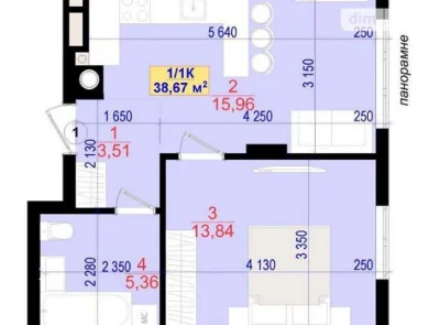 Продам 1-кімнатну квартиру у ЖК Central Park, вул.Національн