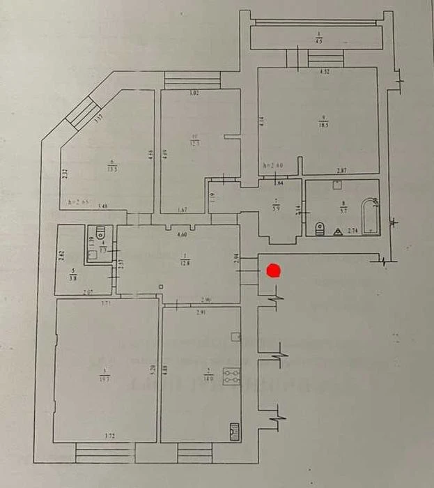 ‼️ЦЕНТР‼️ 4к квартира біля стадіона "Ворскла", 112 м², нижні