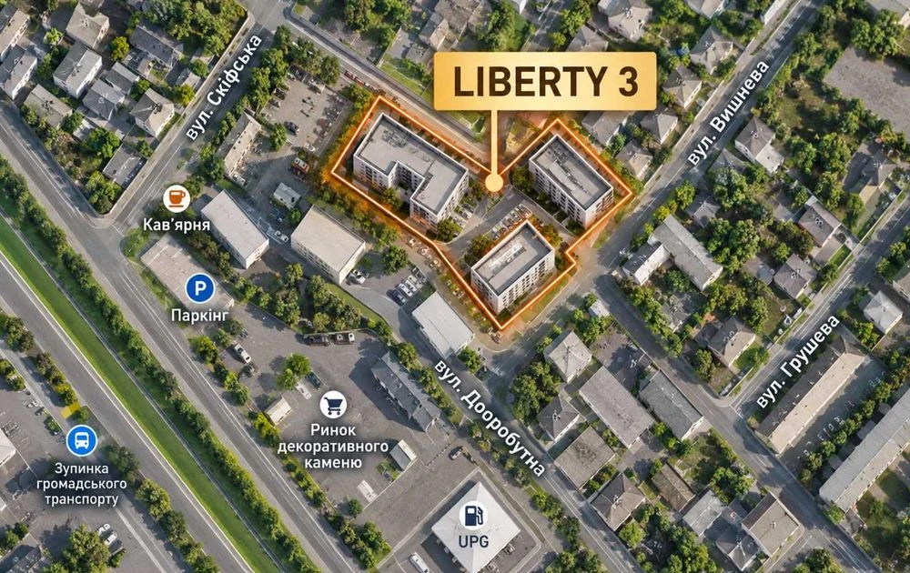Продаж квартири 26 м² ЖК Liberty Park 3 Теремки Республіка М