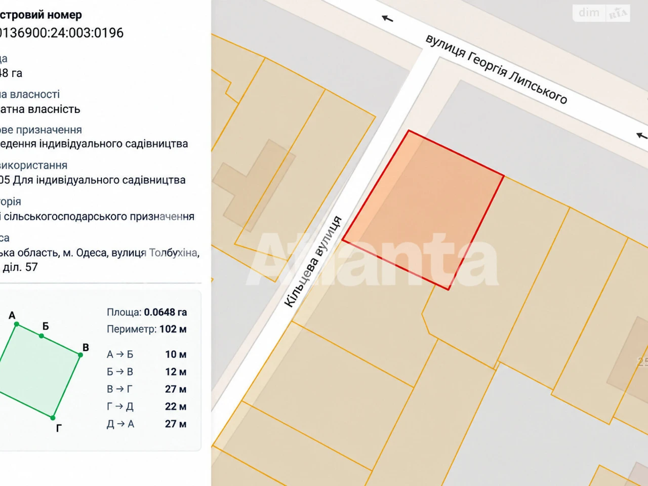 Продаж Ділянка під житлову забудову Київський