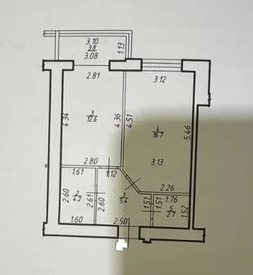 1 кім квартира зданий будинок центр газ