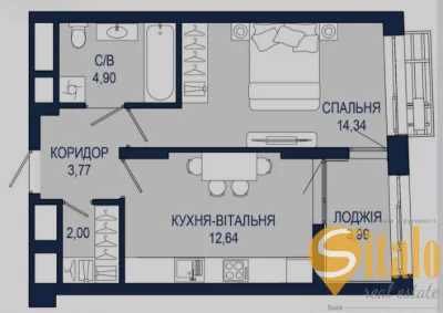 Продаж 1кімнатна квартира ЖК Helga, Княгині Ольги. Львів