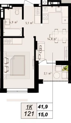Продаж квартири у ЖК Grey Fort. вул. Приміська 20. Без Коміс