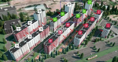 LS-10 Exclusive 1-room apartment in the Hydropark residential complex, completed