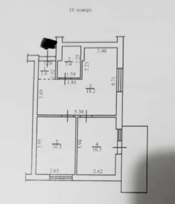2-кімнатна квартира 46 м² з видом на море на 9-й ст. Великог