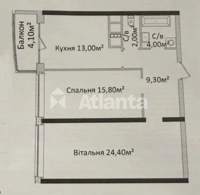 Продам 2-комнатную квартиру 72м2 ЖК 4 Сезона Гагарина проспе
