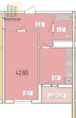 Срочная продажа‼️1 комн в ЖК 66 Жемчужина‼️Дом сдан‼️ Красно