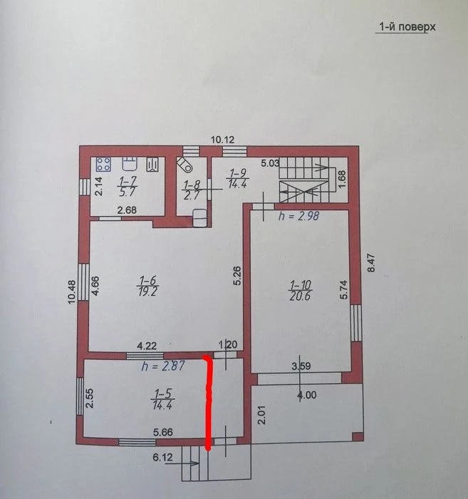 Продаж! 1,5 поверх.цегл. будинок, зданий в експлуатацію. Луц