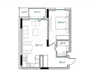 Apartment for sale, Naberezhno-Khreshchatytska, Podil, Illinsky H residential complex