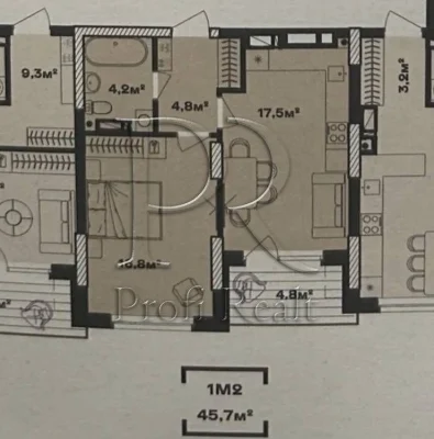 For sale 1 room apartment NEW REPAIR VIDOVA ZhK KUB29 Bereznyaki/Ru