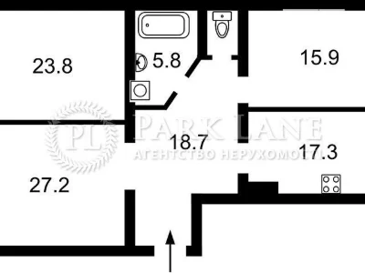 Sale of 3-room apartment 109.9 sq. m. on Olesya Honchara St. 62 • ID