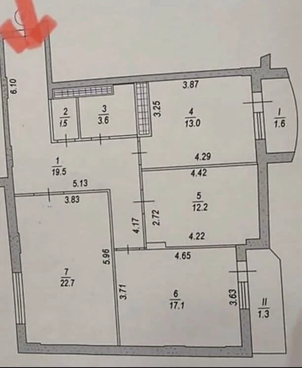 Продається 3 кімнатна квартира в Центрі Тернополя