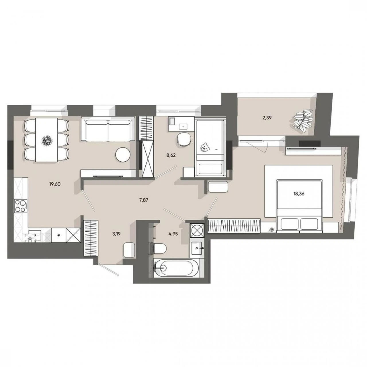 Продаж видової 2-кім. квартири в ЖК Five Address без комісії