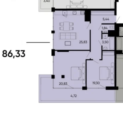 Продаж 2 кім квартири в ЖК Five Address без комісії для поку