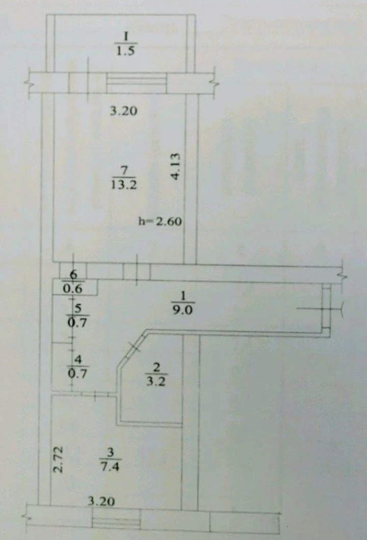 Продам 1 комнатную квартиру Гагарина/Нагорный
