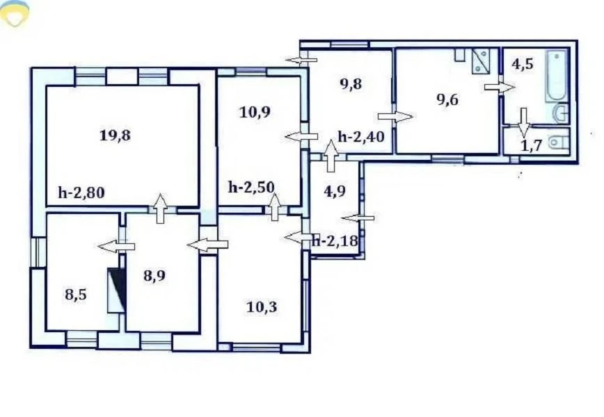 Продам окремий житловий будинок на 5 сотках ул.Житомирская П