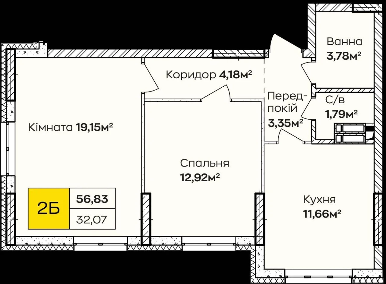 Продаж 2-к кв у новому ЖК «Синергія Київ» на Позняках, без %