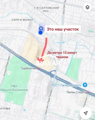 Локация! Участок 10 сот на берегу реки Немышля, метро 15 мин