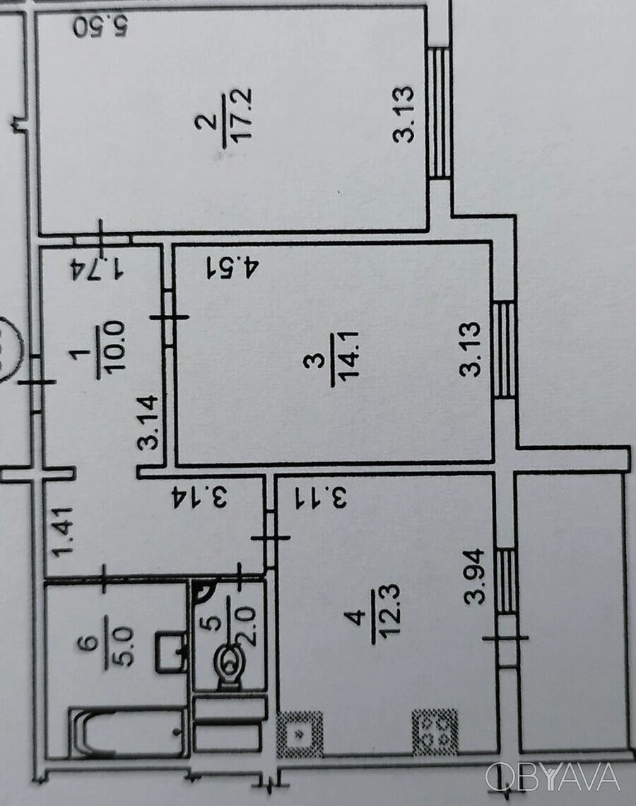 2-room apartment, Sofia Rusova Street, 3