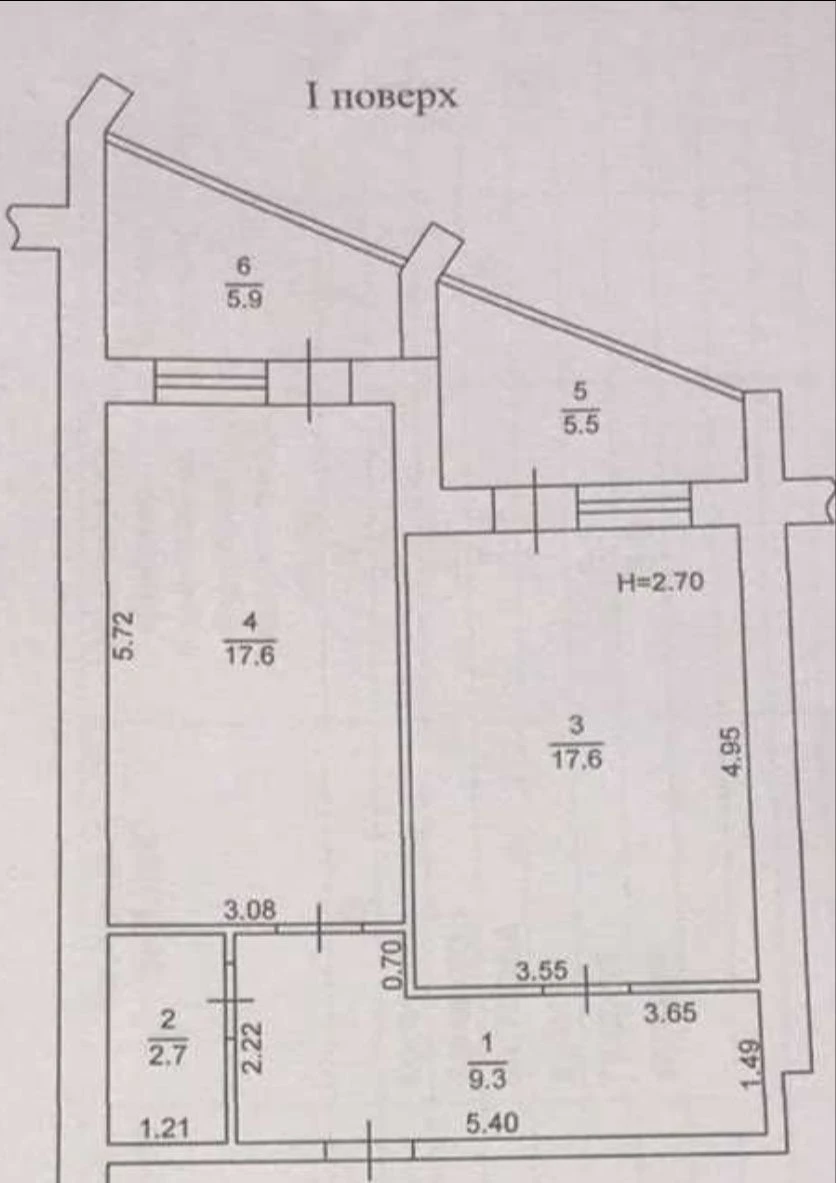 2х комн. квартира  59 кв.м в ЖК , 1 эт./10эт. доме, красный