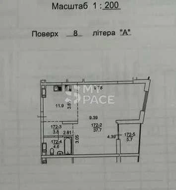 1-кімнатна квартира 63 м у ЖК «Русанівська Гавань» — перша л