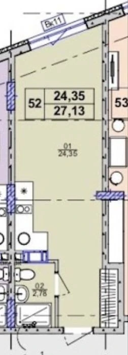 $23,060 Studio apartment for sale 27.13 sq. m with documents