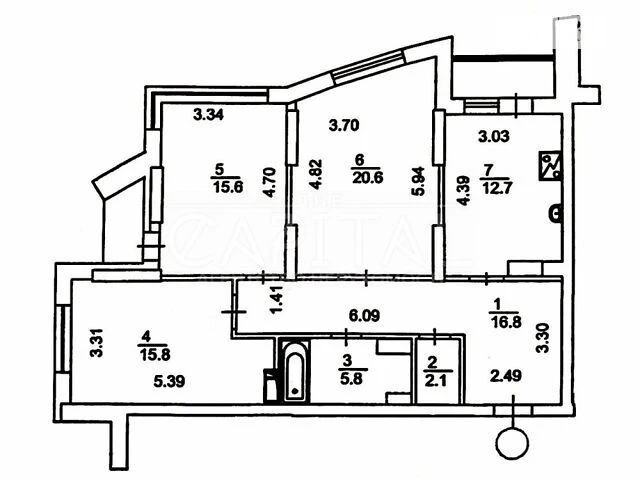 Продажа 3к квартиры 94 кв. м по ул. Героев полка АЗОВ 8 • ID