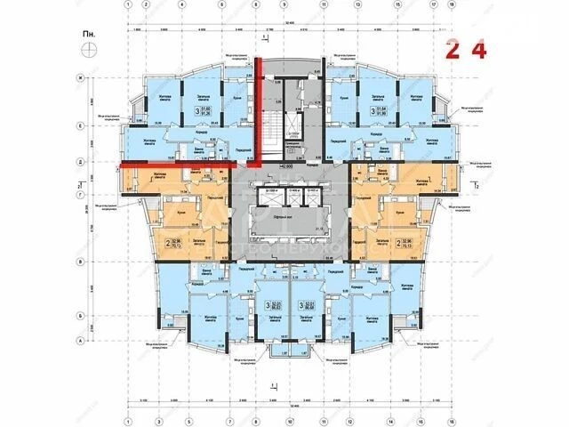 Продажа 3к квартиры 94 кв. м по ул. Героев полка АЗОВ 8 • ID