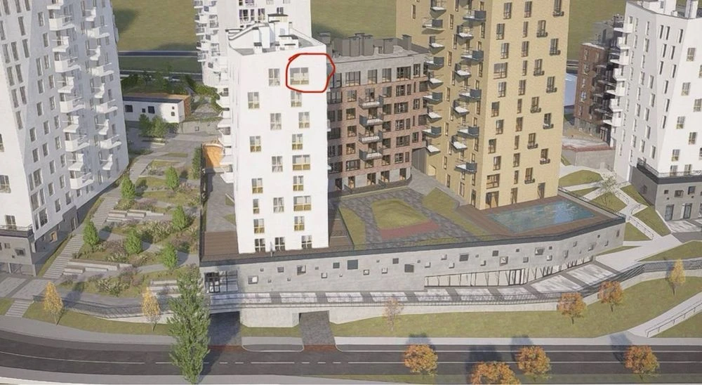 1-кімнатна квартира у ЖК Viking Hills.