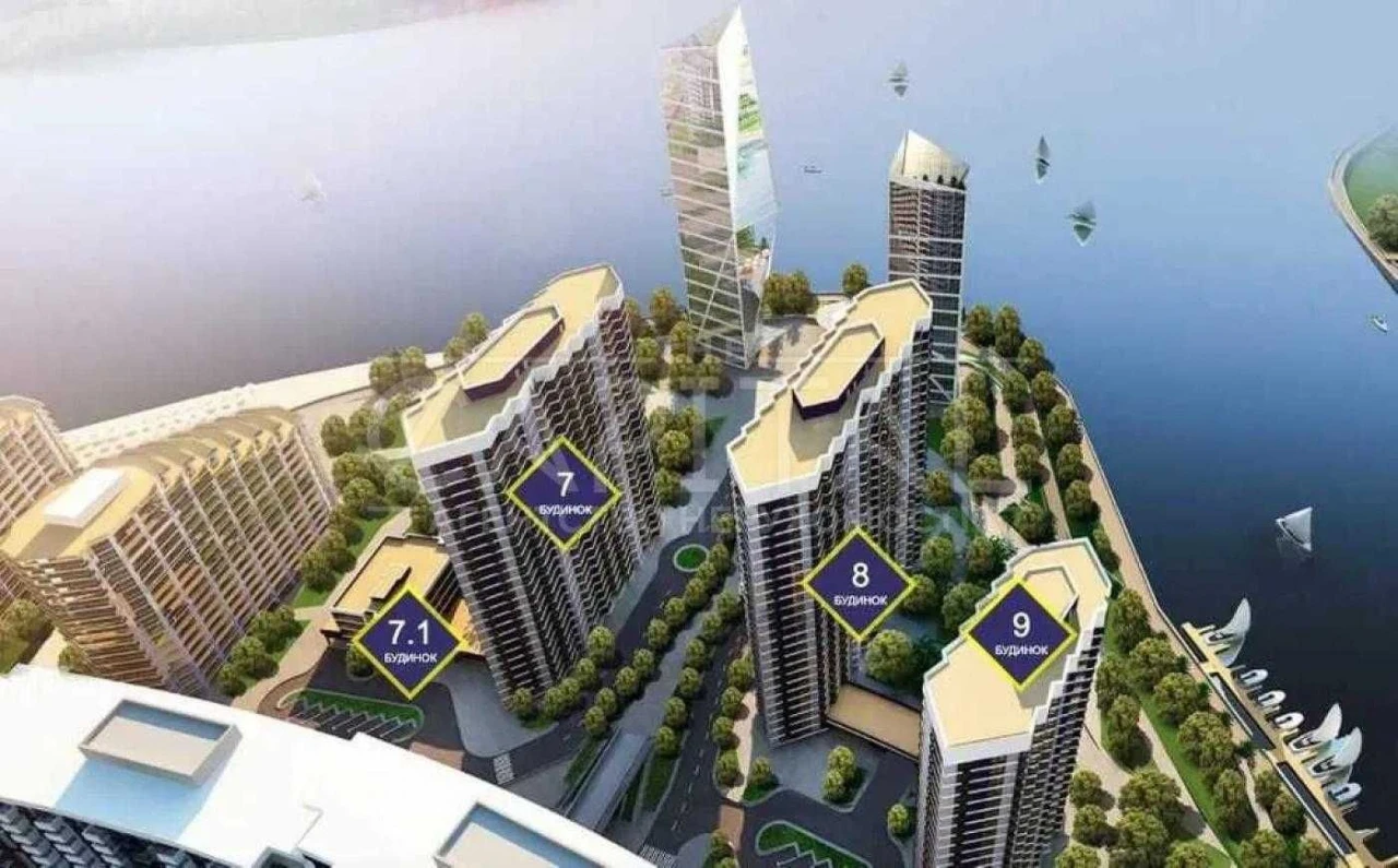 Продаж 3к квартири в ЖК Зарічний на першій лінії Дніпра,  9