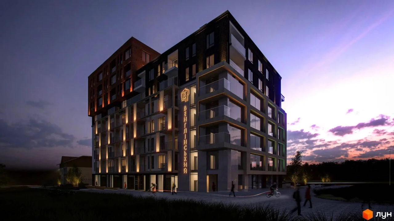 Продаж 1 кімнатної квартири з балконом з видом на парк ЖК Ве