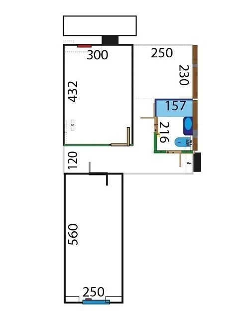 Sale of 2-room apartment 45 sq. m. on Yuriy Lytvynskogo St. 33 • I