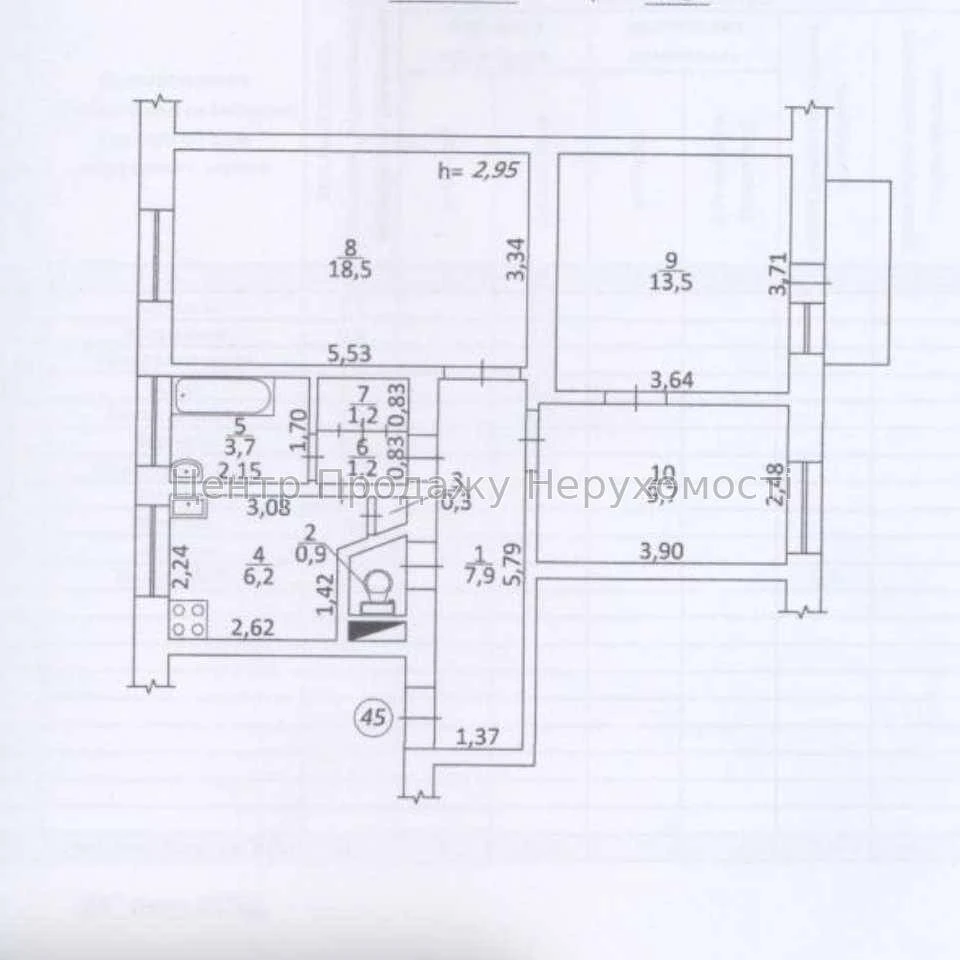 Продажа: 3-комн. квартиры, 64 м², Киев, 2/5 этаж, отличный