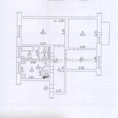 Продажа: 3-комн. квартиры, 64 м², Киев, 2/5 этаж, отличный