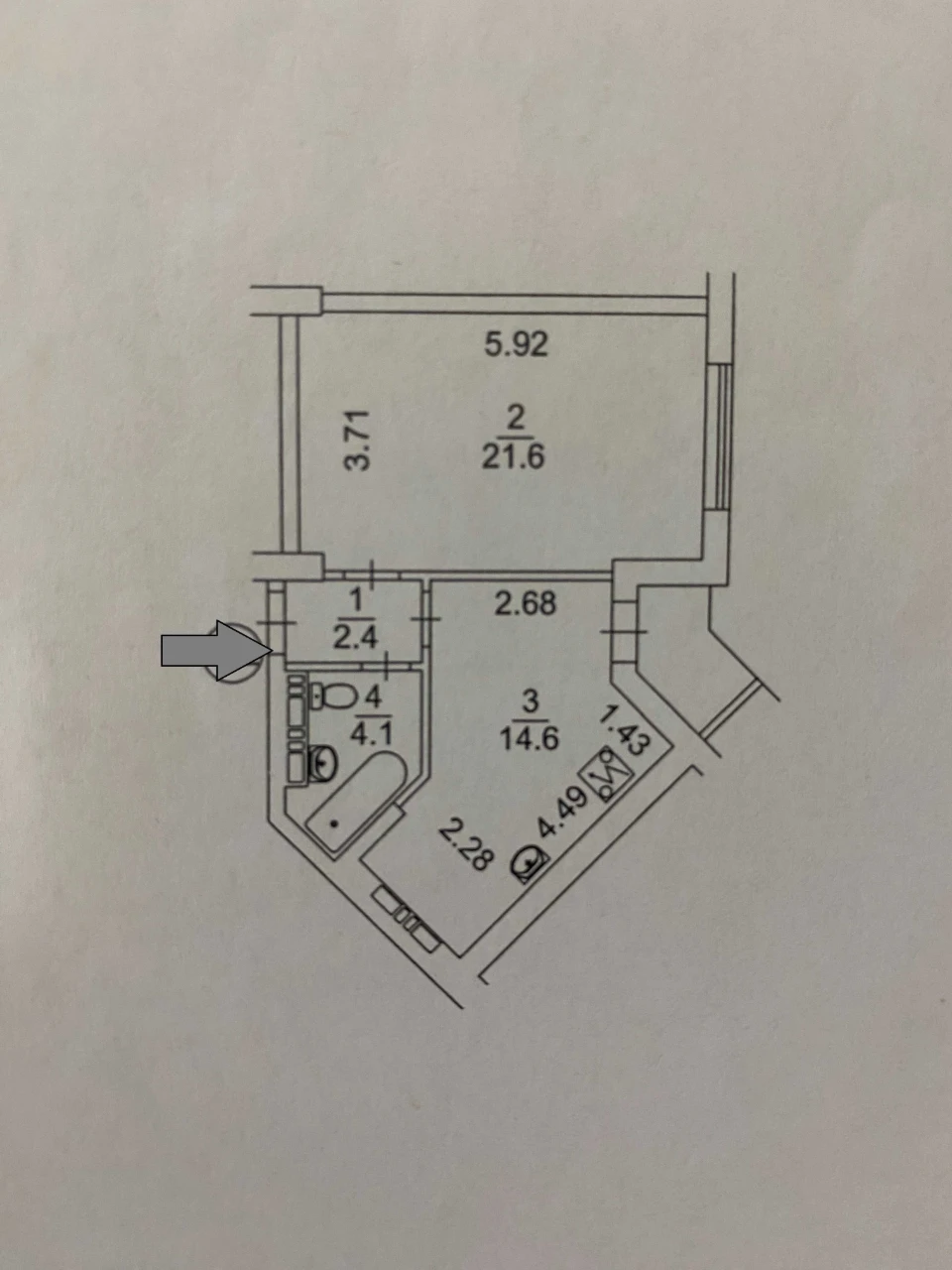 Продаж 1к квартири ЖК 4сезони, Максимовича,3Г, метро Васильк