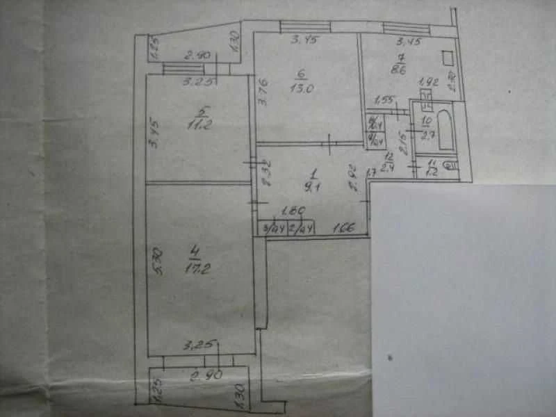 Продам 3-х ком квартиру в 7 мин от м. Индустриальная.