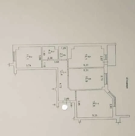 3 комнатная квартира, ЖК "Дмитриевский", 494155