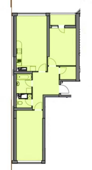 2-комнатная 73,5 м² с ремонтом | ЖК Элегия Парк, Аркадия