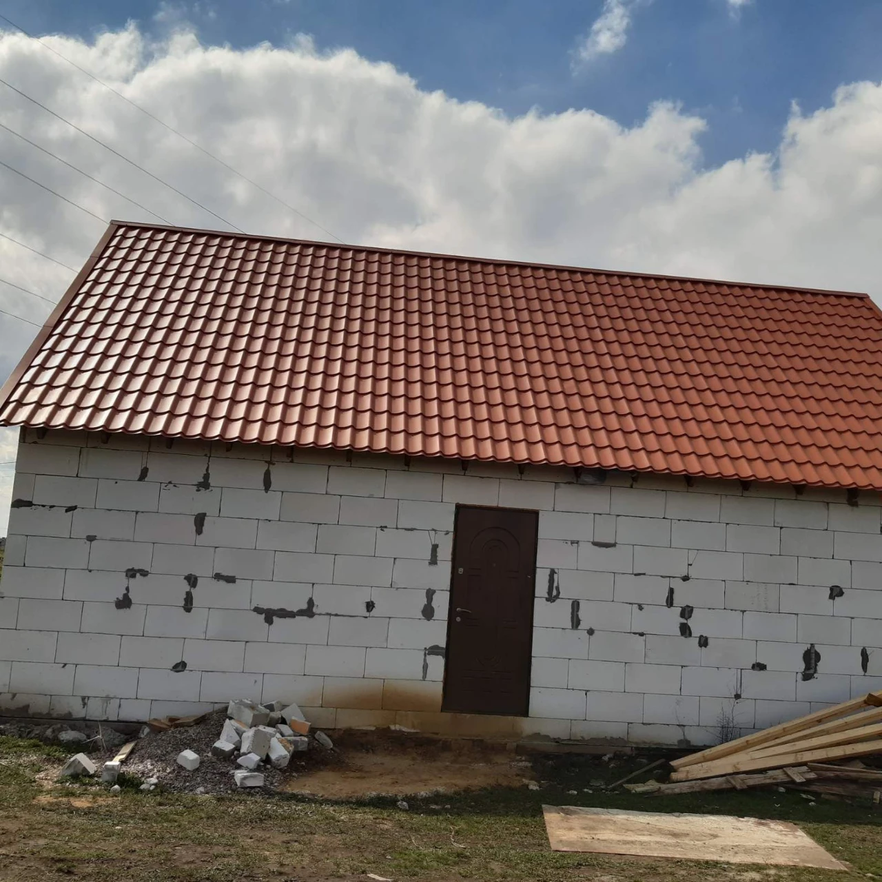 Продам недостроенный дом  60 м² / 8 соток / с. Красноселка,п