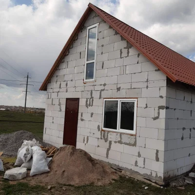 Продам недостроенный дом  60 м² / 8 соток / с. Красноселка,п