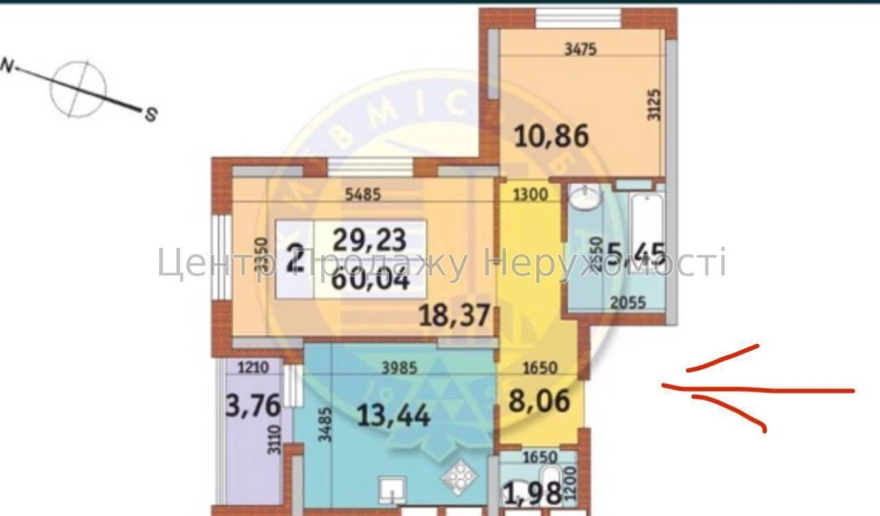 Продаж 2-кімн. квартири, 60 м², 2/26 пов, Київ – відмінне ро