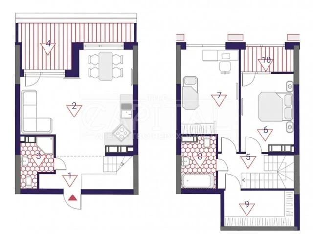 Sale of 2-room apartment 99 sq. m on Dniprovska embankment 14 • ID