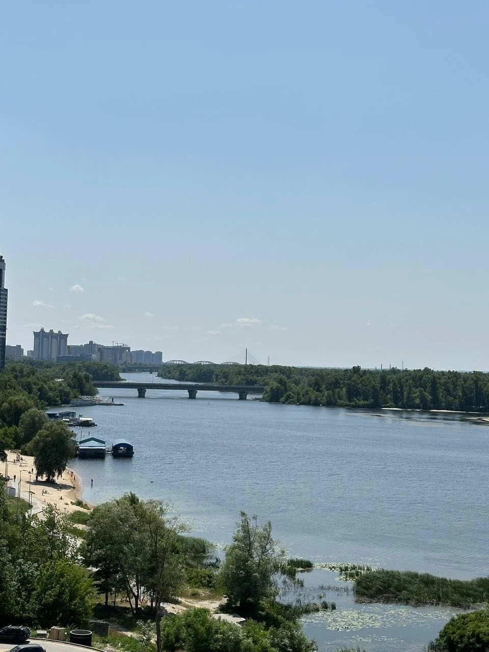 Прямий вид на Дніпро ЖК Русанівська гавань Будинок Бізнес кл